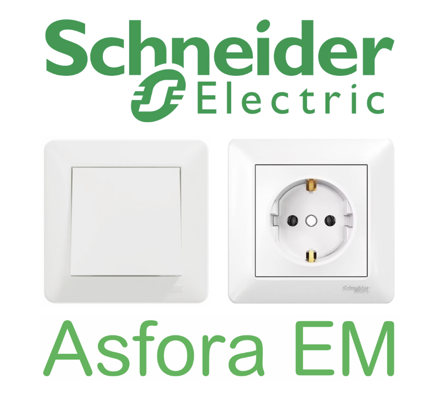 Schneider Electric Asfora Weiss EM